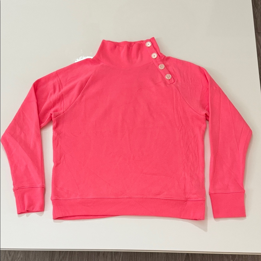J.Crew HOT PINK Sweatshirt Womens SIZE S Casual Soft Comfy Pullover